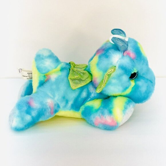 Aurora Other - Aurora Rainbow Pegasus Blueberry Ripple Blue Eyes Plush Stuffed Animal Toy 8"